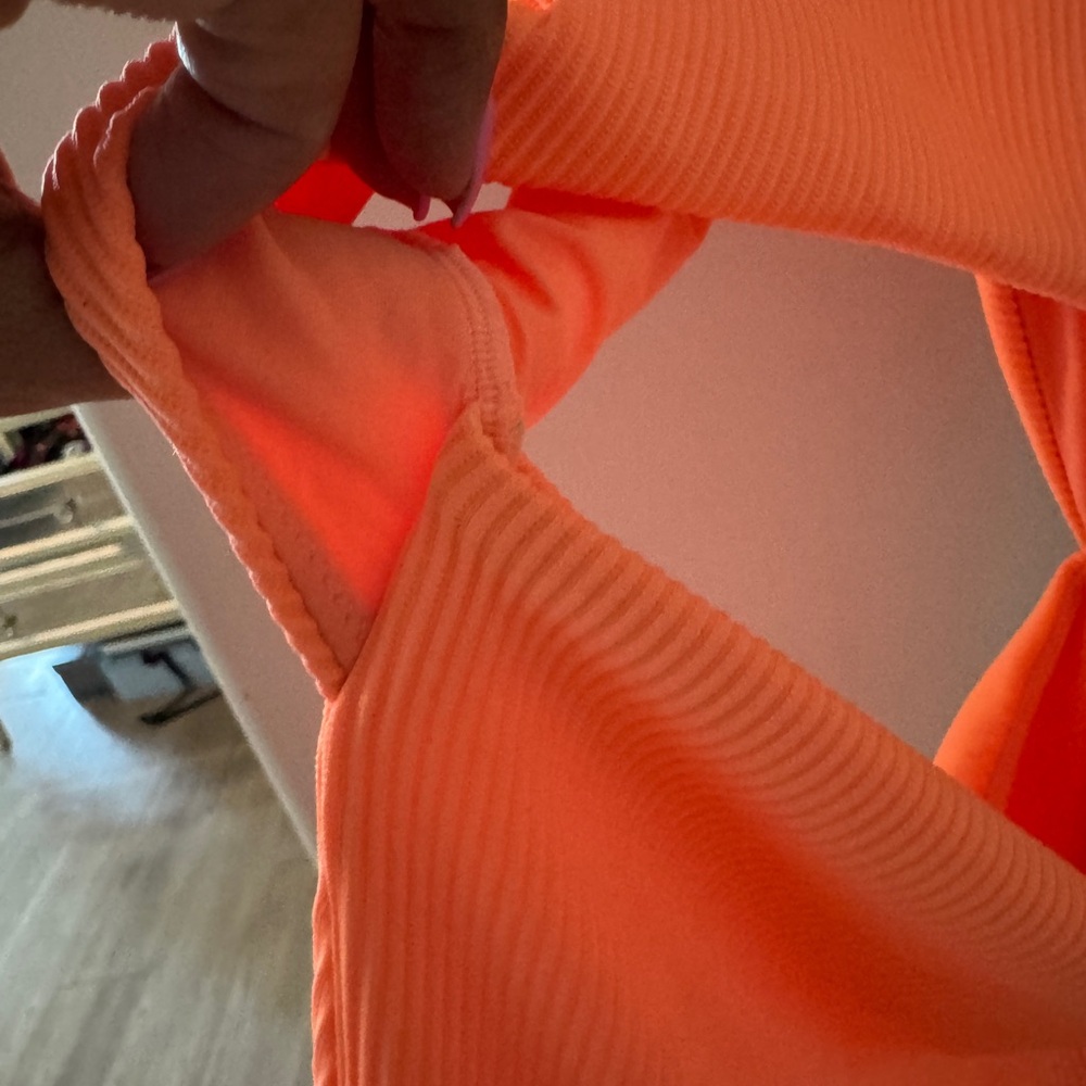Sweaty Betty Passion Coral Cutout Swimsuit - Picture 9 of 10